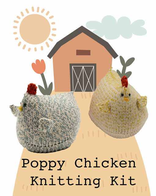 Poppy Chicken Knitting Kit