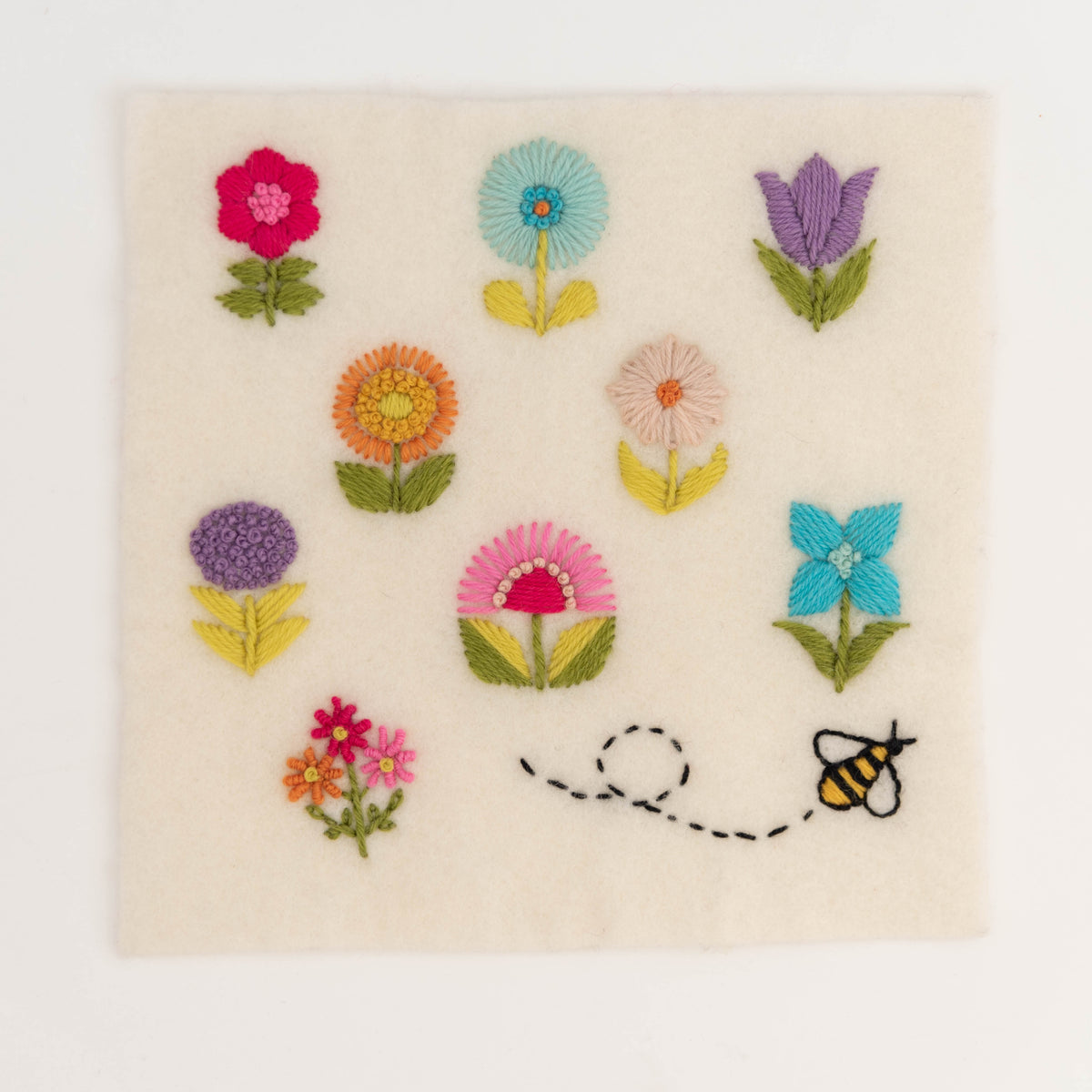 Embroidery Kit - Stick and Stitch Embroidery Patterns - Bee Kit