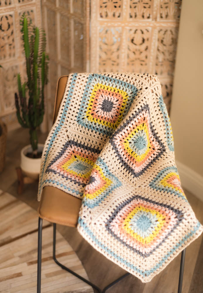 Granny Square Lite Blanket Crochet Kit – Pam Powers Knits